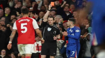 تشيلسي يتصدر قائمة أكثر الفرق حصولاً على البطاقات الحمراء في الدوري الإنجليزي